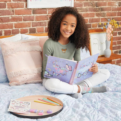 Bộ sổ tay, bút chì màu - Butterfly 3C4G 12025