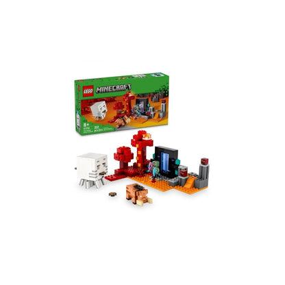 Đồ chơi lắp ráp Cuộc phục kích cổng địa ngục Nether LEGO MINECRAFT 21255