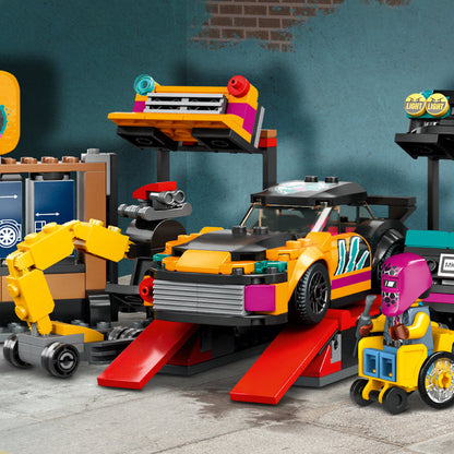 Đồ Chơi Lắp Ráp Trạm Ga-Ra Nâng Cấp Xe Đua LEGO CITY 60389