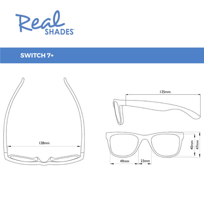 Kính Mát Gọng Đổi Màu Yellow Orange REALSHADES 7SWIYLOR