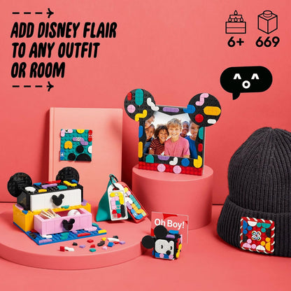 Đồ Chơi Lắp Ráp Bộ Sáng Tạo 5 Trong 1 Nhân Vật Mickey Và Minnie LEGO DOTS 41964
