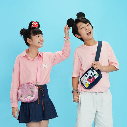 Túi Đeo Chéo Mickey Xanh CLEVERHIPPO CRLM2201