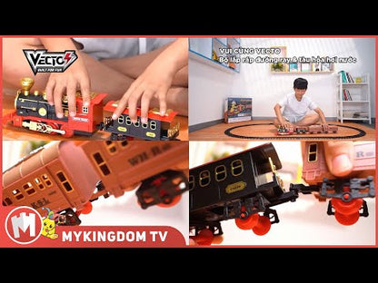 Đồ chơi lắp ráp đường ray và tàu hỏa hơi nước VECTO VT6994A