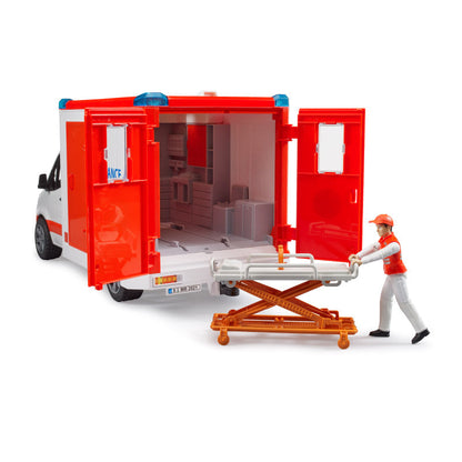 Xe cấp cứu Mercedes Benz và nhân viên y tế BRUDER BRU02676