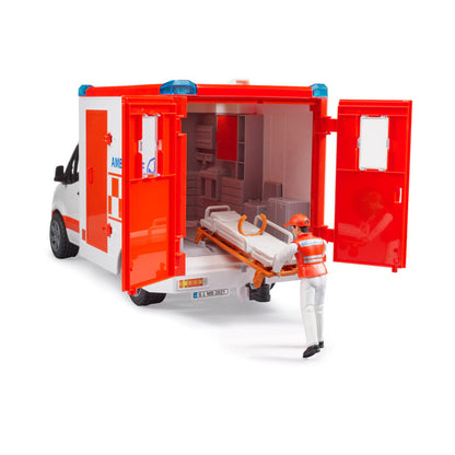 Xe cấp cứu Mercedes Benz và nhân viên y tế BRUDER BRU02676