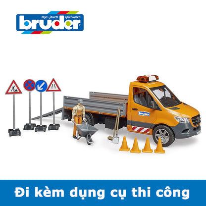 Đồ chơi mô hình tỷ lệ 1:16 xe vận tải đô thị Mercedes Benz BRUDER BRU02677