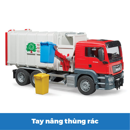 Đồ chơi dạng mô hình theo tỷ lệ thu nhỏ 1:16 Xe rác MAN TGS BRUDER BRU03761