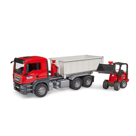 Đồ chơi mô hình tỷ lệ 1:16 Xe ben MAN TGS và xe xúc BRUDER BRU03767