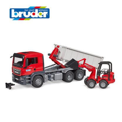 Đồ chơi mô hình tỷ lệ 1:16 Xe ben MAN TGS và xe xúc BRUDER BRU03767
