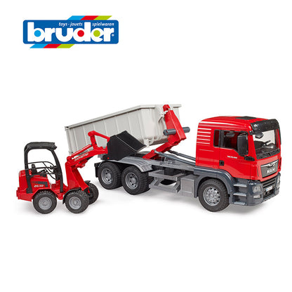 Đồ chơi mô hình tỷ lệ 1:16 Xe ben MAN TGS và xe xúc BRUDER BRU03767