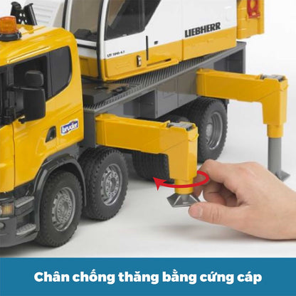 Đồ chơi mô hình tỷ lệ 1:16 xe tải cần cẩu SCANIA BRUDER BRU03570