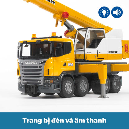 Đồ chơi mô hình tỷ lệ 1:16 xe tải cần cẩu SCANIA BRUDER BRU03570