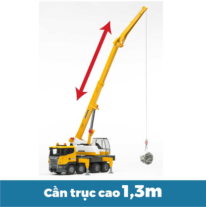 Đồ chơi mô hình tỷ lệ 1:16 xe tải cần cẩu SCANIA BRUDER BRU03570