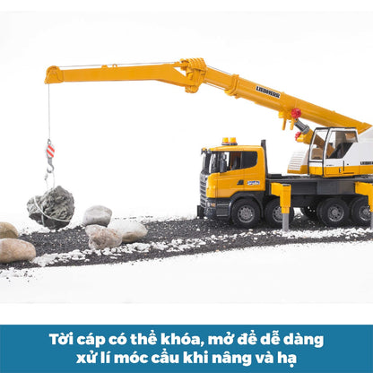 Đồ chơi mô hình tỷ lệ 1:16 xe tải cần cẩu SCANIA BRUDER BRU03570