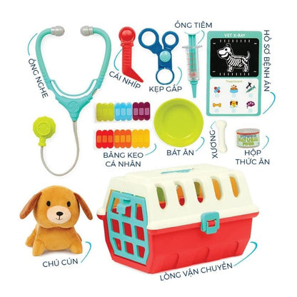 Bộ đồ chơi bác sĩ thú cưng BATTAT BT2749Z