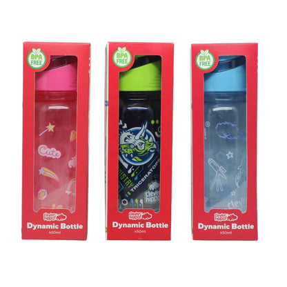 Bình nước nhựa Rainbow Unicorn Hồng CLEVERHIPPO WB01