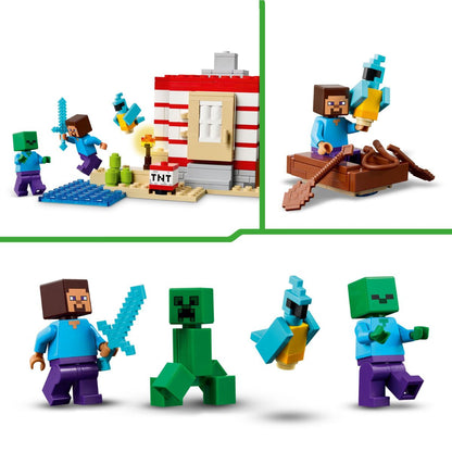 Đồ Chơi Lắp Ráp Pháo Đài TNT Trong Rừng LEGO MINECRAFT 21275