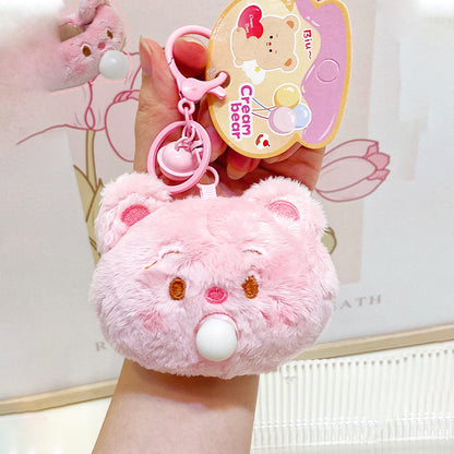 Đồ Chơi Móc Khoá Gấu Hồng PLUSH TOY BY24032301/PK