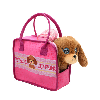 Đồ Chơi Thú Cưng Kèm Túi CuteKins - Cún Nâu Tai Dài PLUSH TOY 35058FUN