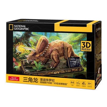 Đồ Chơi Đồ Chơi Trẻ Em Xếp Hình 3D Nat Geo: Khủng Long Triceratops PUZZLES