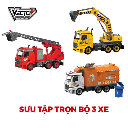 Đồ chơi lắp ráp VECTO DIY Xe cứu hỏa VECTO VT9080B