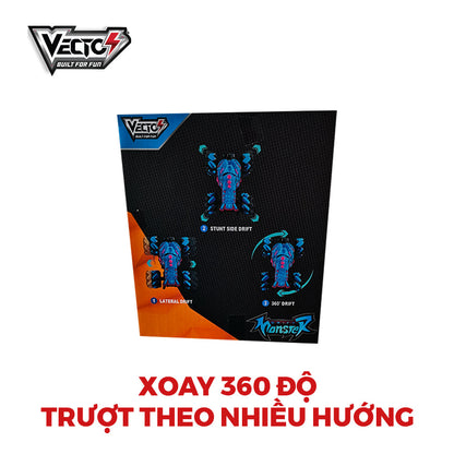 Đồ chơi xe Hổ mang tinh bánh xe drift điều khiển từ xa VECTO VT20282-1