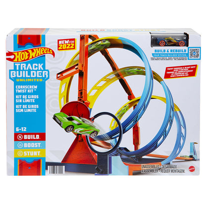 Bộ đường đua Hot Wheels xoắn ốc Corkscrew Twist HOT WHEELS HDX79