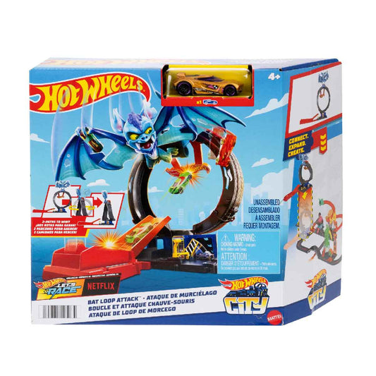 Đồ Chơi Mô Hình City Trạm Lốp Xe Dơi Siêu Đẳng HOT WHEELS HDR29