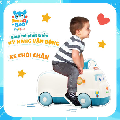 Xe chòi chân 2 trong 1 cho bé PEEK A BOO PAB017