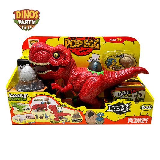 Khủng Long Ăn Trứng Đẻ Ra Nhân Vật Pop Egg Đỏ DINOS PARTY HG13230264