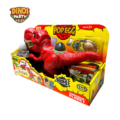 Khủng Long Ăn Trứng Đẻ Ra Nhân Vật Pop Egg Đỏ DINOS PARTY HG13230264