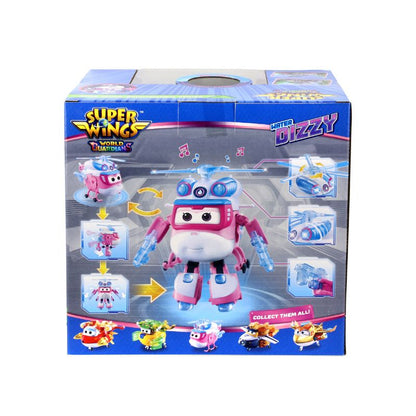 Robot Siêu Vệ Binh Dizzy Lốc Xoáy có đèn và âm thanh SUPERWINGS YW760924