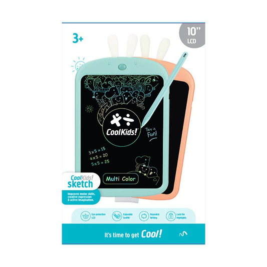 Bảng vẽ thông minh mực đa sắc 10 inch Thỏ con đáng yêu - Hồng COOLKIDS ZJ10-C